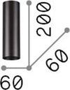 Plafoniera-Moderna-Look-Metallo-Ottone-1-Luce-7W-3000K-Luce-Calda-H20Cm