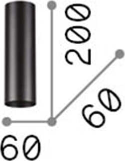 Plafoniera-Moderna-Look-Metallo-Ottone-1-Luce-7W-3000K-Luce-Calda-H20Cm