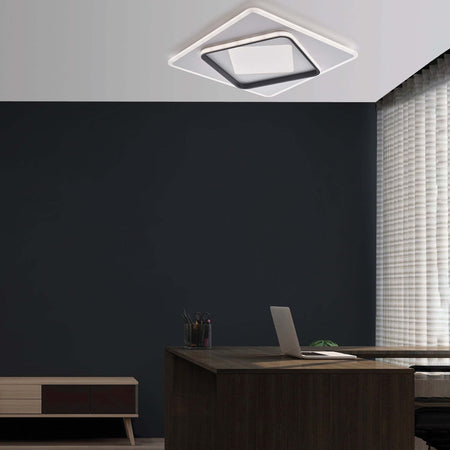 Plafoniera-Moderna-Lulu'-In-Alluminio-Bianco-Nero-Led-Integrato-Cct