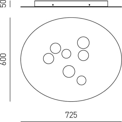 Plafoniera-Moderna-Luna-Metallo-Bianco-E-Alluminio-Tortora-7-Luci-Gx53