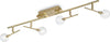 Plafoniera-Moderna-Maracas-Metallo-Ottone-4-Luci-2W-3000K-Luce-Calda