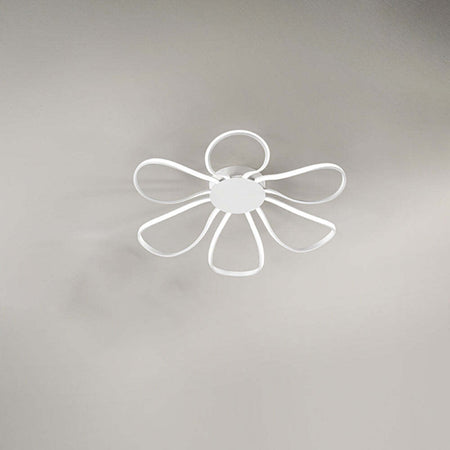 Plafoniera-Moderna-Metallo-Blossom-Bianco-Led-Piccola