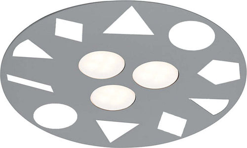 Plafoniera-moderna-metallo-Illuminando-GEO-PL3-SL-GX53-LED-lampada-soffitto-tonda-bianca-grigia-sabbia