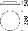 Plafoniera-Moderna-Mib-Alluminio-Materie-Plastiche-Bianco-Led-19W-3000K