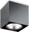 Plafoniera-Moderna-Mood-Square-Alluminio-Nero-1-Luce-Gu10-7W-3000K-D15Cm