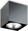 Plafoniera-Moderna-Mood-Square-Alluminio-Nero-1-Luce-Gu10-7W-3000K-D15Cm