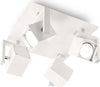 Plafoniera-Moderna-Mouse-Metallo-Bianco-4-Luci-Gu10
