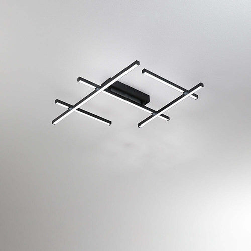 Plafoniera-Moderna-Net-Nero-Led-Media
