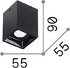 Plafoniera-Moderna-Nitro-Alluminio-Nero-Led-10W-3000K-Luce-Calda