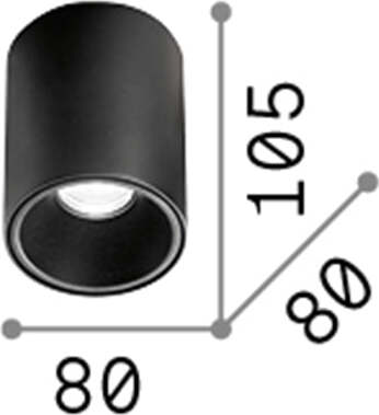 Plafoniera-Moderna-Nitro-Round-Alluminio-Bianco-Led-10W-3000K-Luce-Calda