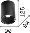 Plafoniera-Moderna-Nitro-Round-Alluminio-Bianco-Led-15W-3000K-Luce-Calda