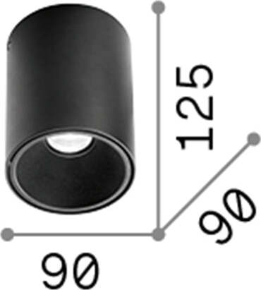 Plafoniera-Moderna-Nitro-Round-Alluminio-Bianco-Led-15W-3000K-Luce-Calda