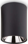 Plafoniera-Moderna-Nitro-Round-Alluminio-Nero-Led-10W-3000K-Luce-Calda