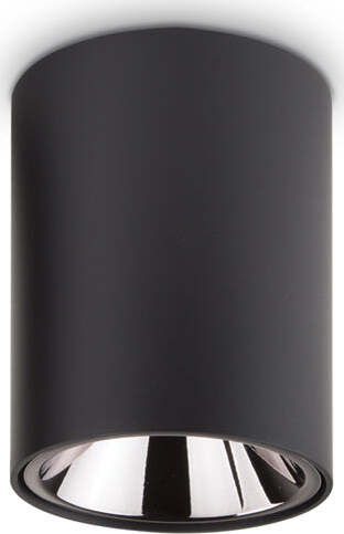 Plafoniera-Moderna-Nitro-Round-Alluminio-Nero-Led-10W-3000K-Luce-Calda