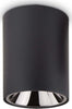 Plafoniera-Moderna-Nitro-Round-Alluminio-Nero-Led-15W-3000K-Luce-Calda
