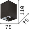 Plafoniera-Moderna-Nitro-Square-Alluminio-Bianco-Led-15W-3000K-Luce-Calda