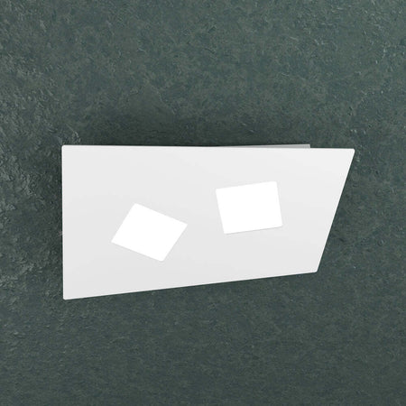 Plafoniera-Moderna-Note-Metallo-Bianco-2-Luci-Gx53-35Cm