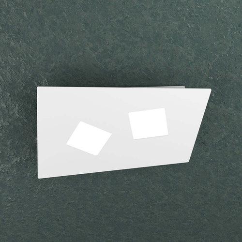 Plafoniera-Moderna-Note-Metallo-Bianco-2-Luci-Gx53-35Cm