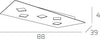 Plafoniera-Moderna-Note-Metallo-Bianco-5-Luci-Gx53-89Cm