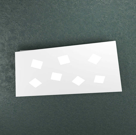 Plafoniera-Moderna-Note-Metallo-Bianco-7-Luci-Gx53-80Cm