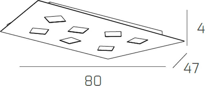 Plafoniera-Moderna-Note-Metallo-Grigio-7-Luci-Gx53-80Cm