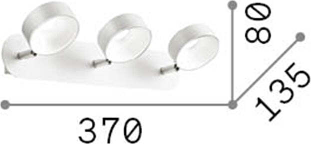 Plafoniera-Moderna-Oby-Metallo-Bianco-3-Luci-18W-3000K-Luce-Calda