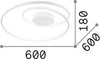 Plafoniera-Moderna-On-Off-Oz-Metallo-Bianco-Led-48W-3000K-Luce-Calda