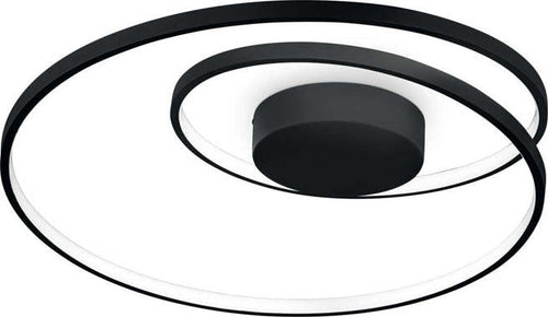 Plafoniera-Moderna-On-Off-Oz-Metallo-Nero-Led-48W-3000K-Luce-Calda