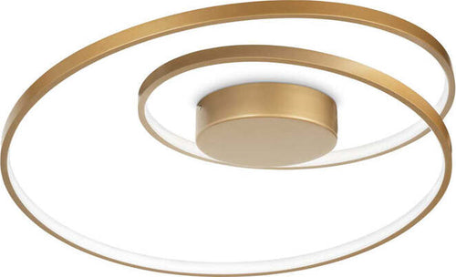 Plafoniera-Moderna-On-Off-Oz-Metallo-Ottone-Led-48W-3000K-Luce-Calda