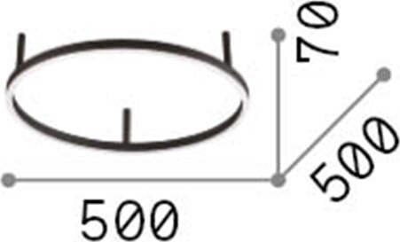 Plafoniera-Moderna-Oracle-Alluminio-Materie-Plastiche-Nero-Led-32W-3000K