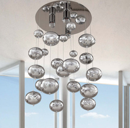 Plafoniera-moderna-Padana-Lampadari-AVATAR-241-E27-LED-metallo-vetro-lampada-soffitto