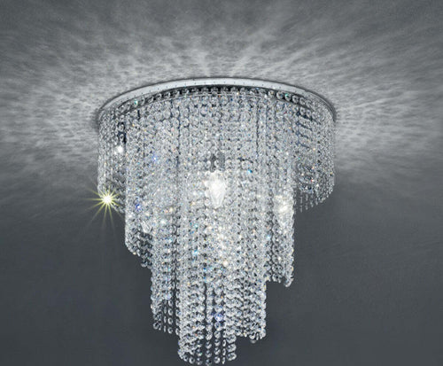 Plafoniera-moderna-Padana-Lampadari-QUEEN-234-PLC-E14-LED-cristallo-lampada-soffitto