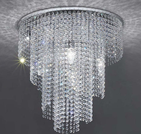 Plafoniera-moderna-Padana-Lampadari-QUEEN-234-PLC-E14-LED-cristallo-lampada-soffitto