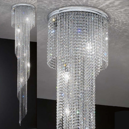 Plafoniera-moderna-Padana-Lampadari-QUEEN-234-PLL-E14-LED-cristallo-lampada-soffitto