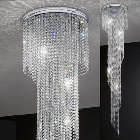Plafoniera-moderna-Padana-Lampadari-QUEEN-234-PLL-E14-LED-cristallo-lampada-soffitto