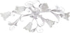 Plafoniera-moderna-Padana-Lampadari-SHABBY-CHIC-1104-PL6-E14-LED-metallo-vetro-lampada-soffitto