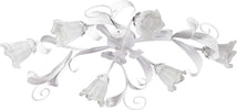 Plafoniera-moderna-Padana-Lampadari-SHABBY-CHIC-1104-PL6-E14-LED-metallo-vetro-lampada-soffitto