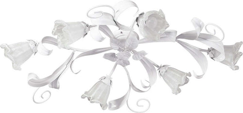 Plafoniera-moderna-Padana-Lampadari-SHABBY-CHIC-1104-PL6-E14-LED-metallo-vetro-lampada-soffitto