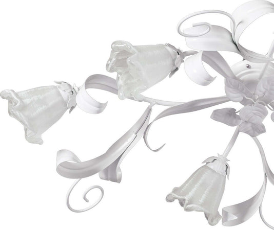 Plafoniera-moderna-Padana-Lampadari-SHABBY-CHIC-1104-PL6-E14-LED-metallo-vetro-lampada-soffitto