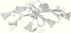 Plafoniera-moderna-Padana-Lampadari-SHABBY-CHIC-1104-PL6-E14-LED-metallo-vetro-lampada-soffitto