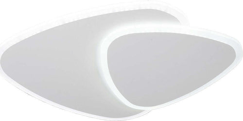 Plafoniera-moderna-Padana-Lampadari-STONE-1106-PLG-BI-LED-54W-dimmerabile-telecomando-alluminio