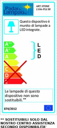 Plafoniera-moderna-Padana-Lampadari-STONE-1106-PLG-BI-LED-54W-dimmerabile-telecomando-alluminio