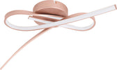 Plafoniera-Moderna-Palozza-Led-Alluminio-Rosa-E-Oro-Rosa