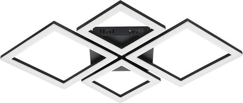 Plafoniera-Moderna-Paranday-Z-4-Led-Acciaio-Nero