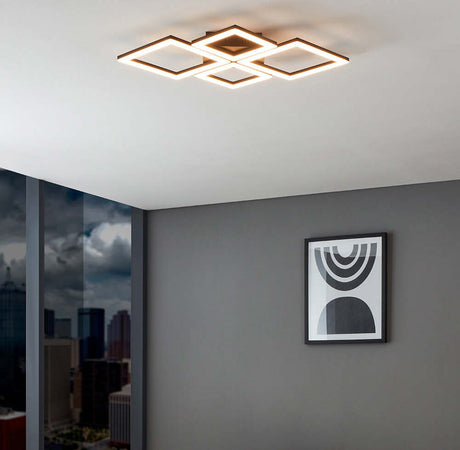 Plafoniera-Moderna-Paranday-Z-4-Led-Acciaio-Nero