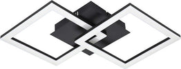 Plafoniera-Moderna-Paranday-Z-Led-Intrecciati-Acciaio-Nero