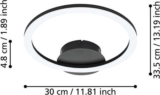 Plafoniera-Moderna-Parrapos-Z-Led-Acciaio-Nero