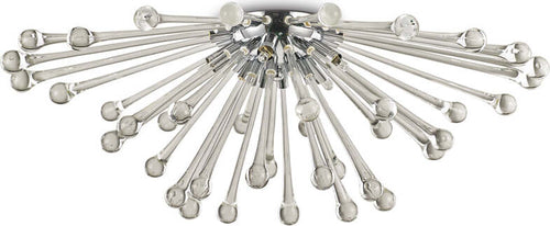 Plafoniera-Moderna-Pauline-Metallo-Fumè-5-Luci-3W-3000K-Luce-Calda