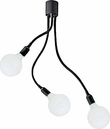 Plafoniera-moderna-Perenz-BULBO-6678-N-LED-E27-lampada-soffitto-metallo-gomma-bracci-orientabili