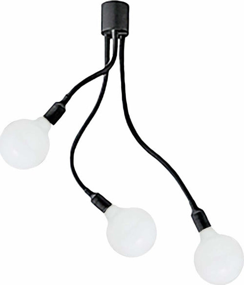 Plafoniera-moderna-Perenz-BULBO-6678-N-LED-E27-lampada-soffitto-metallo-gomma-bracci-orientabili
